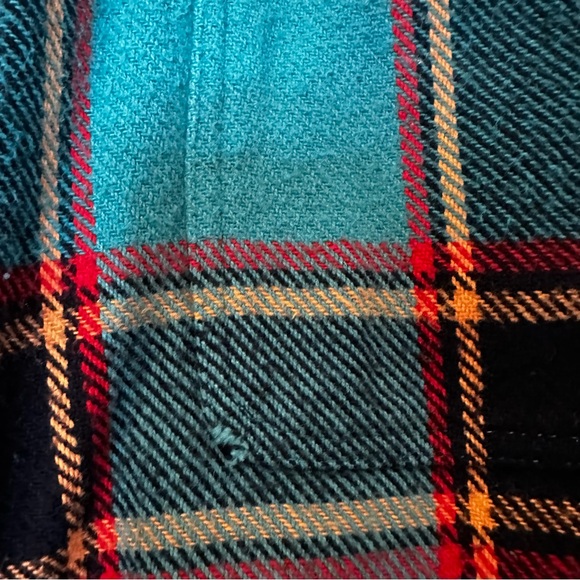 MOTHER The Fringe Benefits Plaid Shirt Size Large - Picture 8 of 9